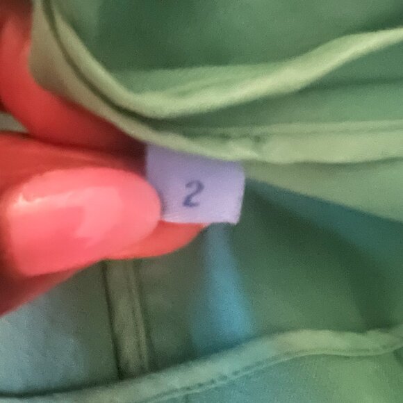 Doncaster Sport Womens Jacket Mandarin Sz 2 Kelly Green Retro Workwear Fitted - Picture 7 of 7